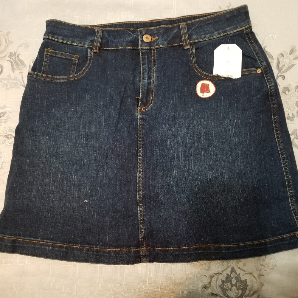 Denim skort